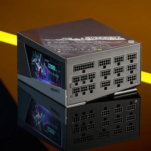 Gigabyte Aorus gp-AP1200PM 1200w 80plus Platinum Modular + digital LCD - Image 2