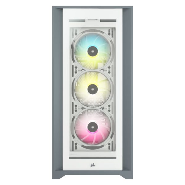 iCUE 5000X RGB Tempered Glass Mid-Tower ATX PC Smart Case — White - Image 2