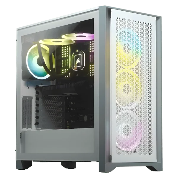 4000D AIRFLOW Tempered Glass Mid-Tower ATX Case — White