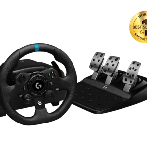 Logitech G G923 Racing Wheel and Pedals for Xbox X|S, Xbox One and PC, Steering wheel + Pedals, PC, Xbox One, Xbox Series S, Xbox Series X, D-pad, Analogue / Digital, 900°, Wired