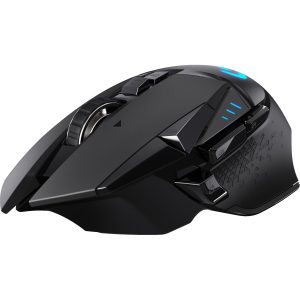 Logitech G G502 LIGHTSPEED Wireless Gaming Mouse, Right-hand, Optical, RF Wireless, 25600 DPI, 1 ms, Black